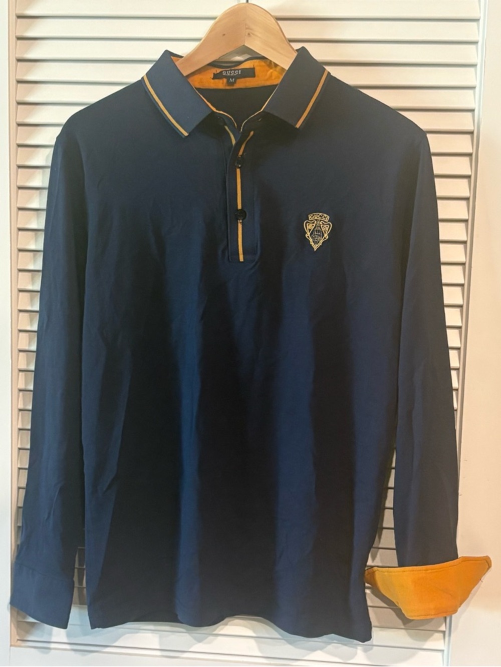 Gucci Mens Navy Polo Shirt